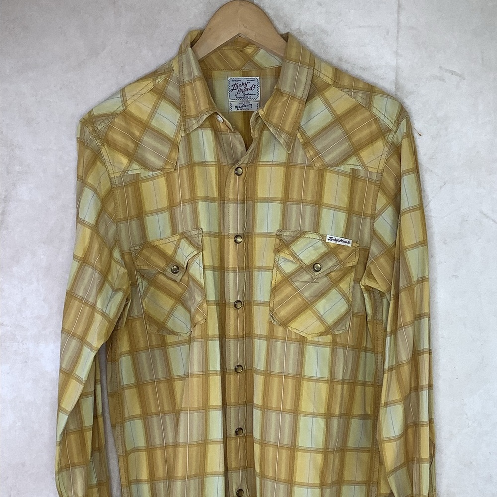 lucky brand pearl snap shirt mens Mens